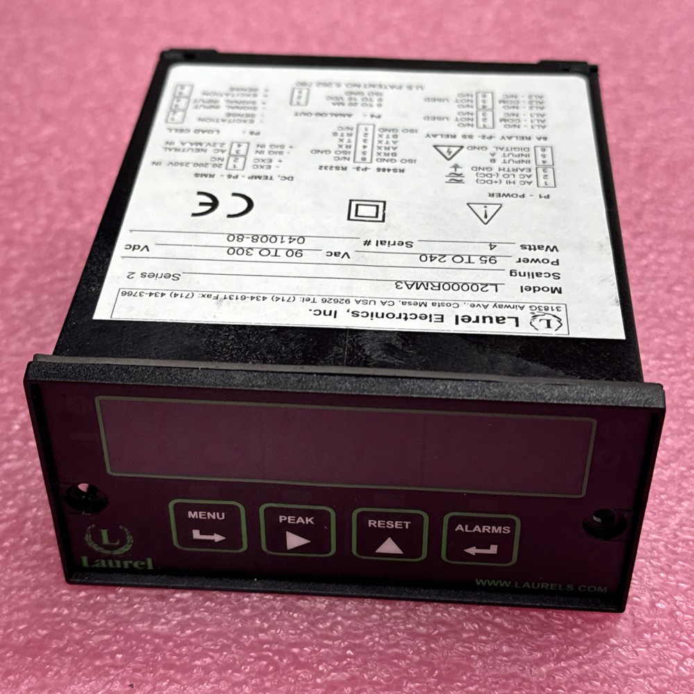 Process Panel Meter L20000RMA3, Laurel Electronics, AC/DC Input, 4W