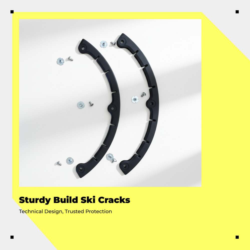 Black ski protector for powder
