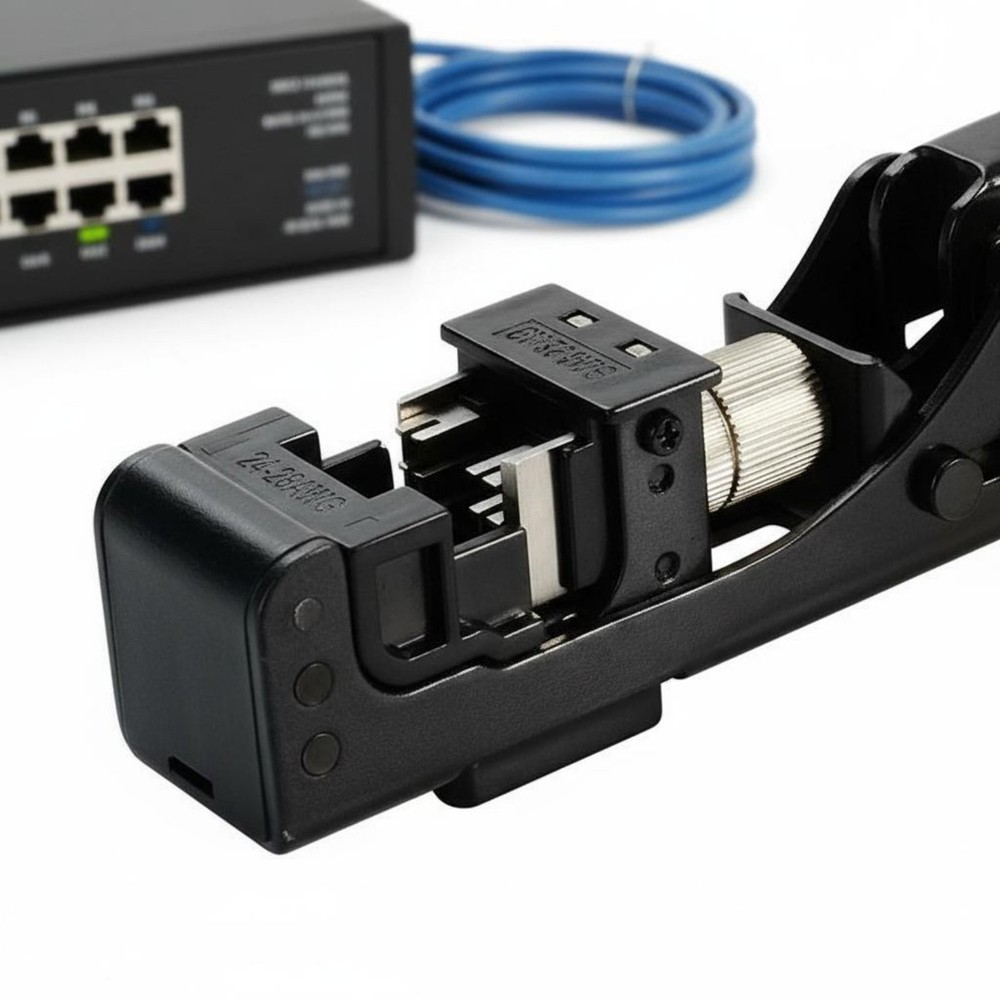 RJ45 Module Crimping Tool Single-Hand Operation Modular Connector