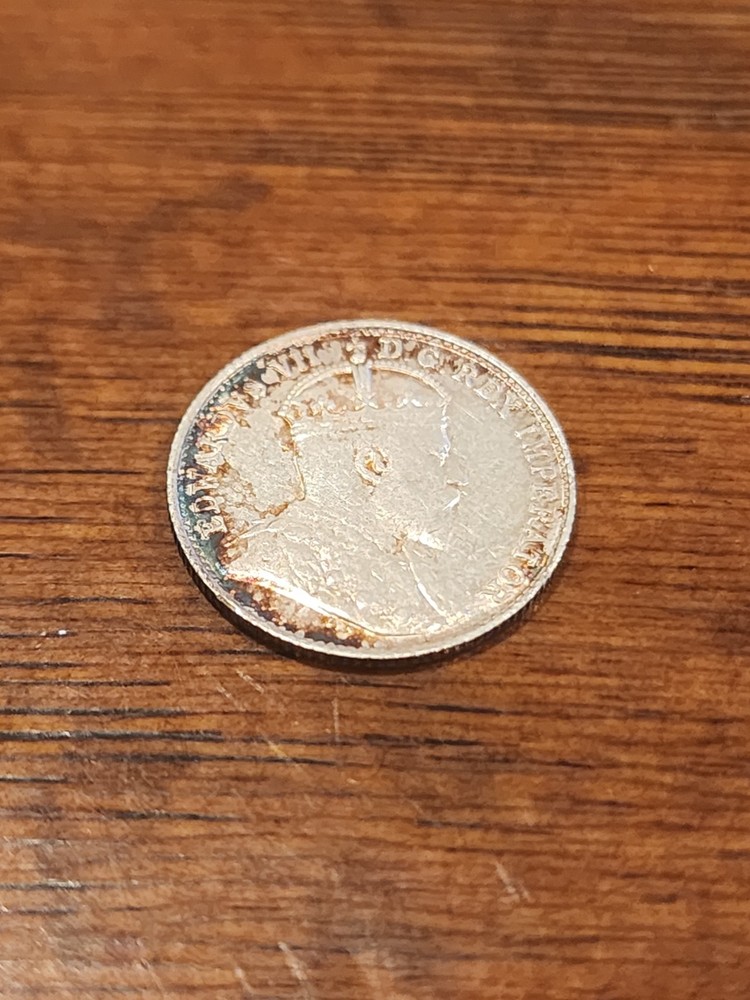 1904 Canada 5 Cents Silver Coin