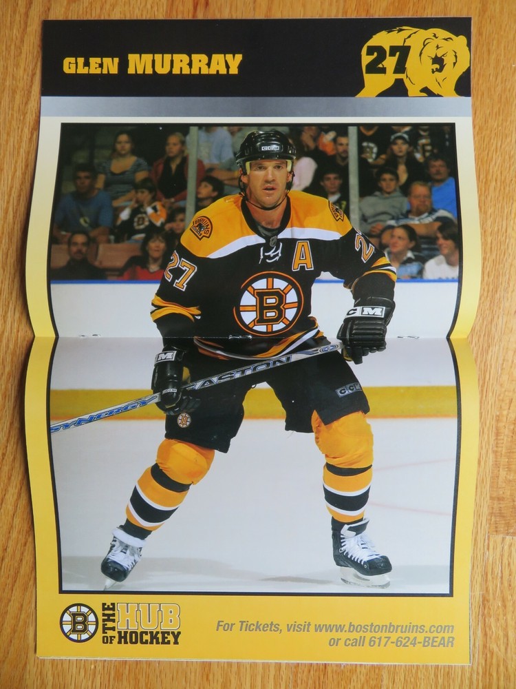 2007-08 BOSTON BRUINS Program PHIL KESSEL with GLEN MURRAY Poster