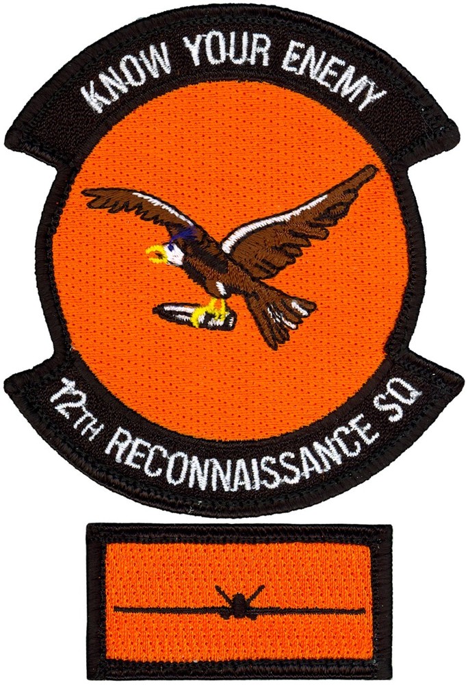 USAF 12th RECONNAISSANCE SQUADRON PATCH - W/ POCKET TAB