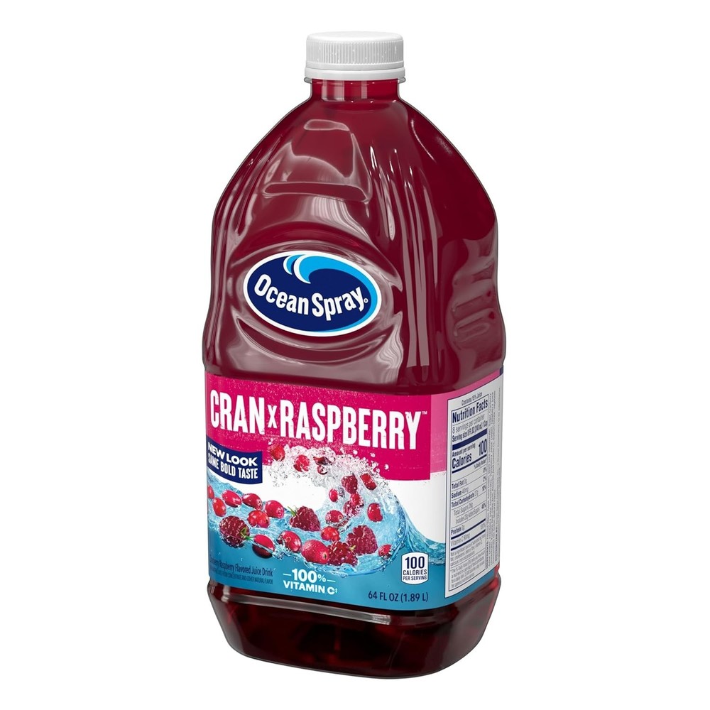64 Fl Oz Cran-Raspberry Juice Drink - Refreshing, Nutritious, and Versatile