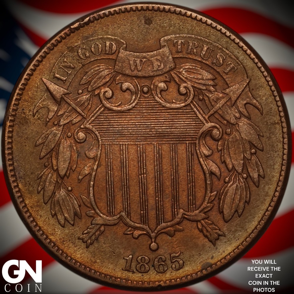 1865 2 Cent Piece Z9538