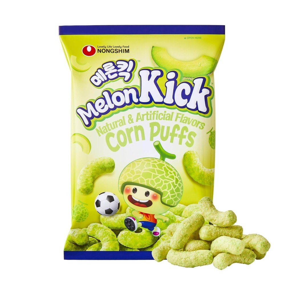 Creamy Melon Flavor Snack - Light & Crunchy, 20-Pack