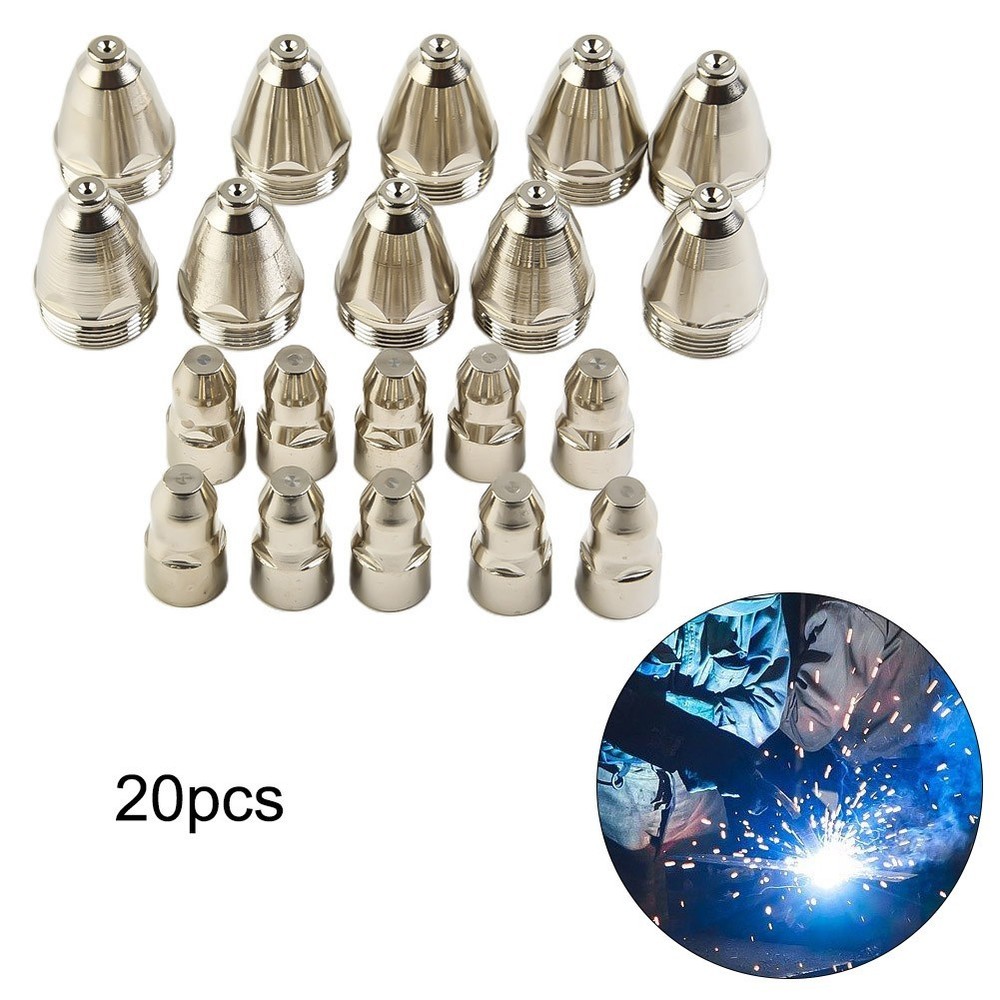 20PCS Replacement Consumables for P80 Plasma Cutter Torch Nozzle and Electrode