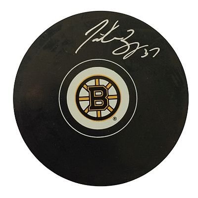 Patrice Bergeron Autographed Puck-05