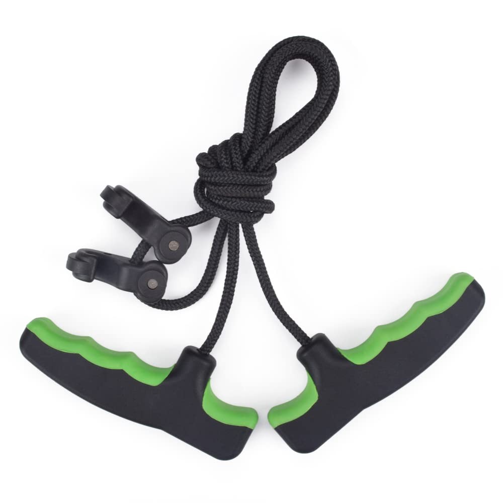 Crossbow Cocking Device Double Handle Crossbows Rope Black Rope(Extra Handle)