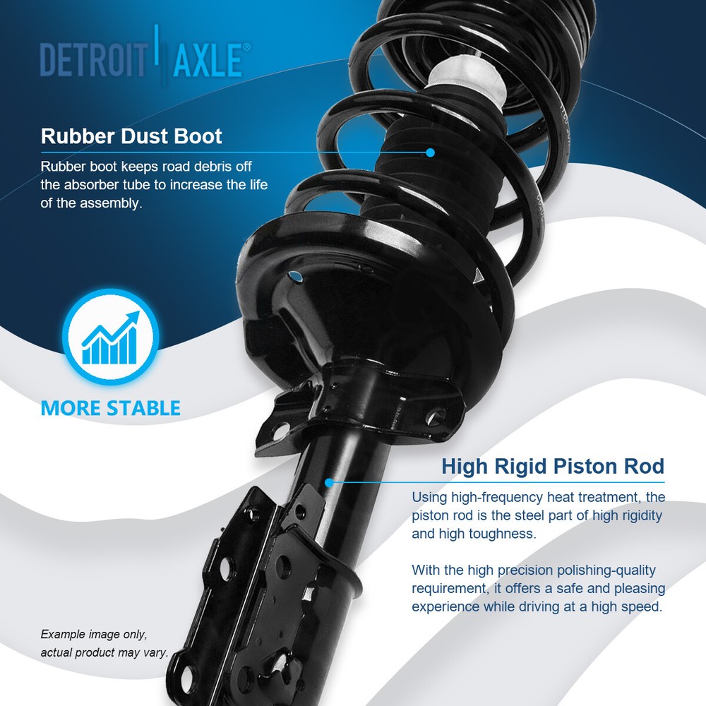 Front Struts w/ Coil Spring + Sway Bars for 2003 2004 2005 2006 2007 Saturn ION