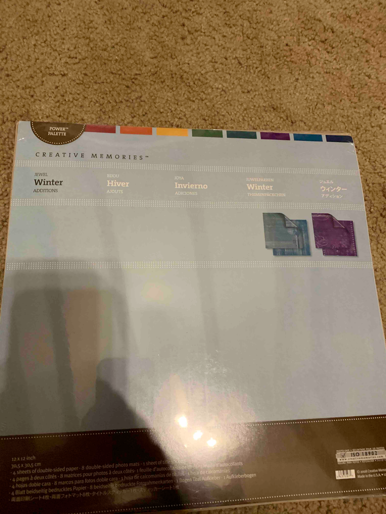Creative Memories 12×12 Additions Winter NIP 5 varieties