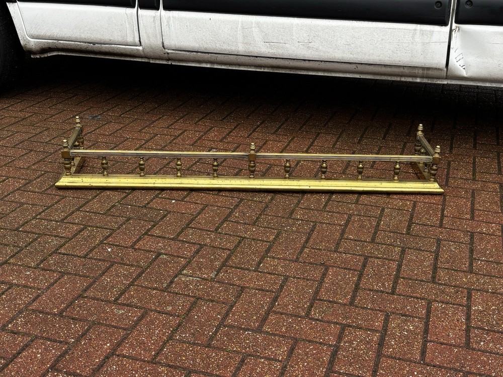 Victorian Brass Fireplace Fender