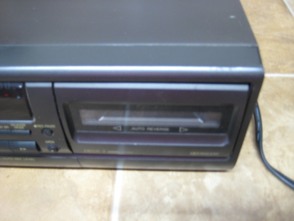 Technics RS-TR180 Double Stereo Cassette Deck parts or restore - POWERS UP