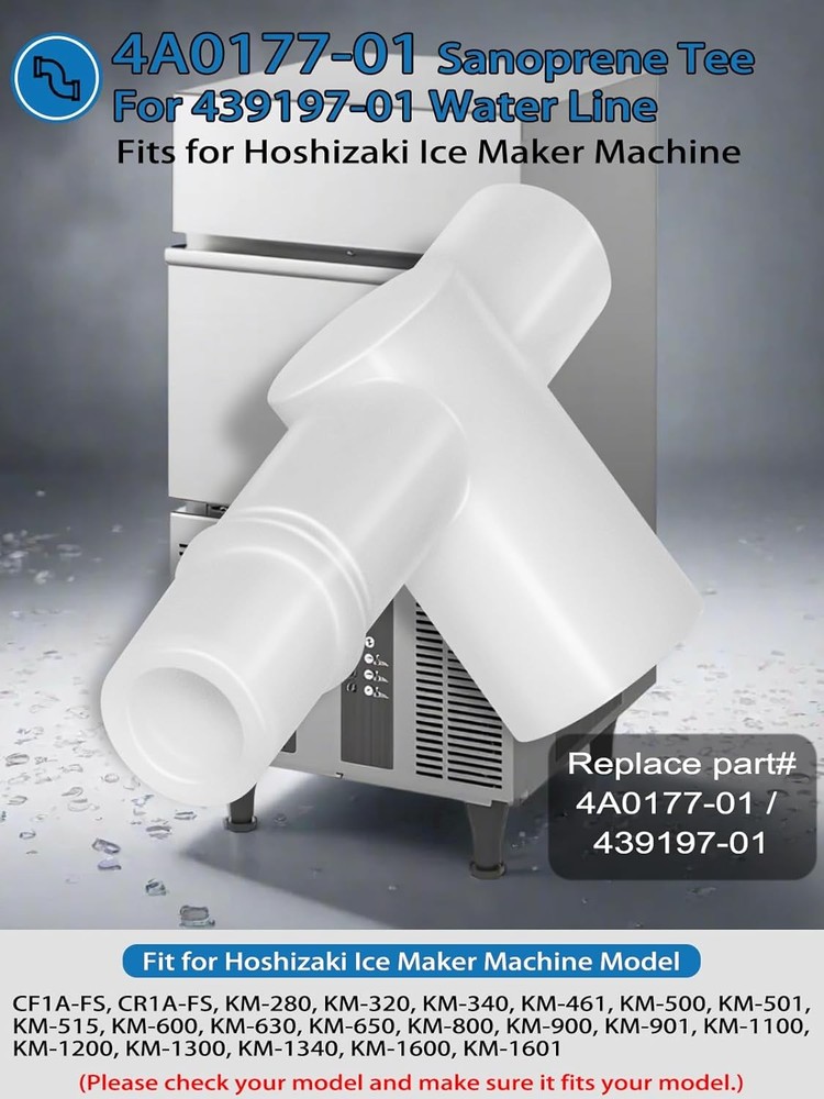 Replace for Hoshizaki Ice Maker Machine Sanoprene Tee 439197-01 4A0177-01