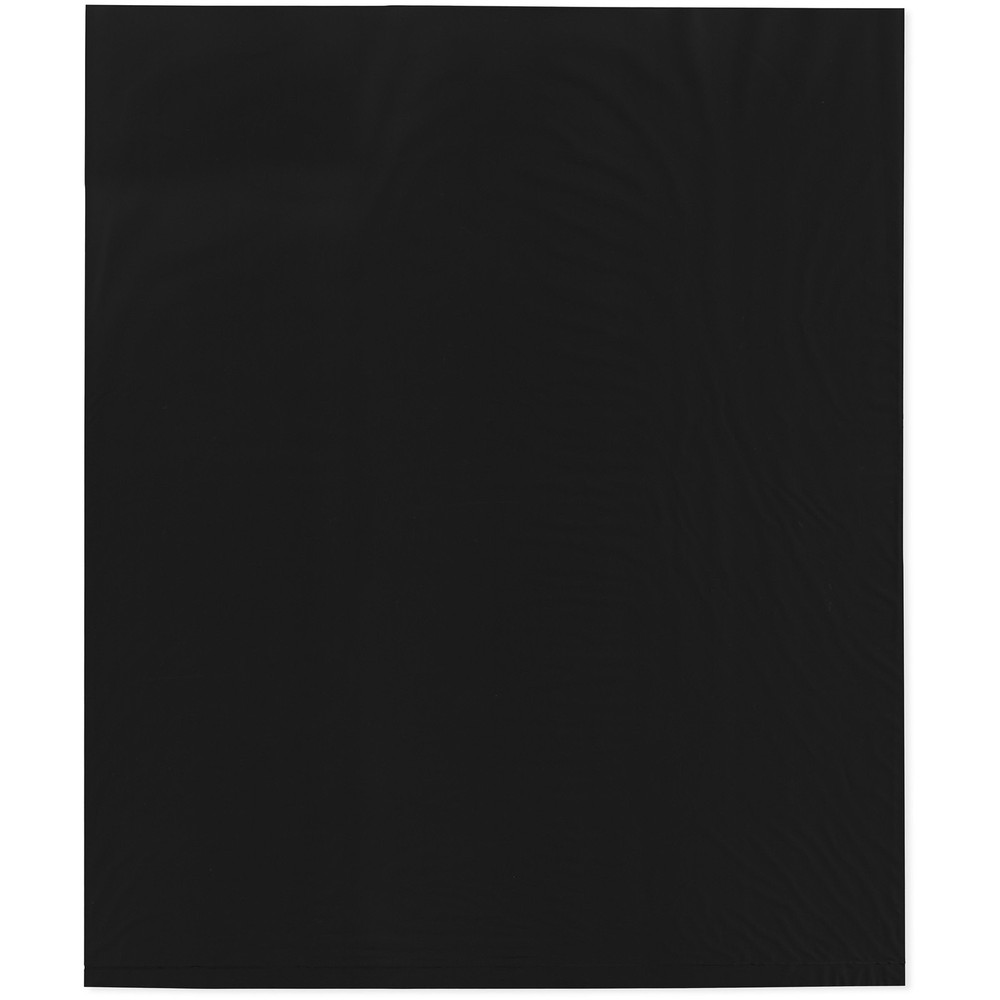 Plymor 15" x 18", Black 2 Mil Flat Open Plastic Poly Bags