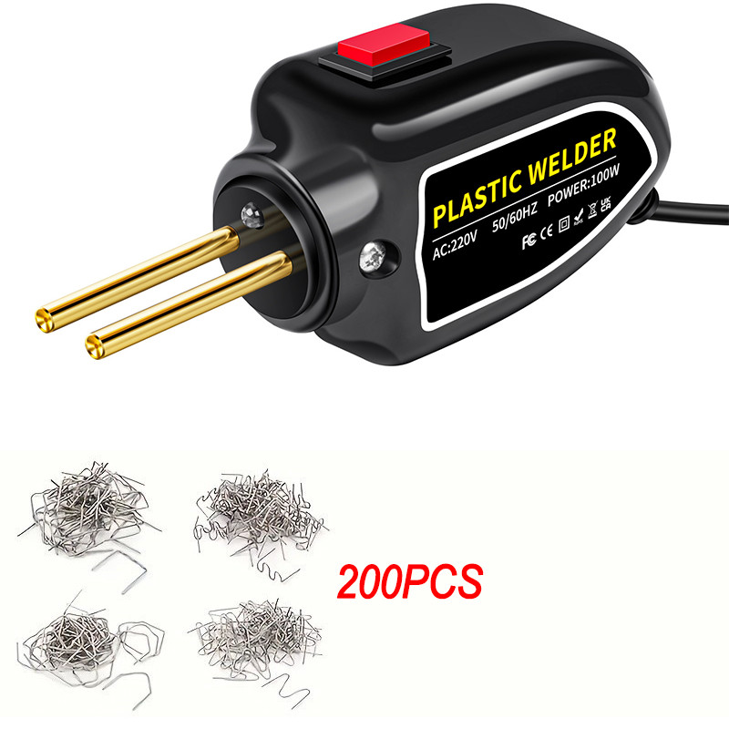 100W Plastic Welder Repair Tool - For Car & Plastic Component Welding 200 Staple