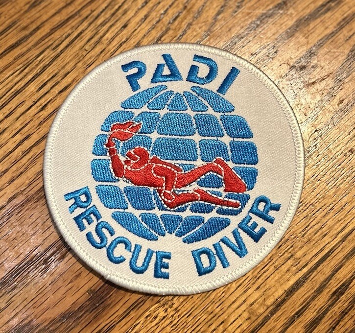PADI RESCUE DIVER Patch, Scuba Diving Certification