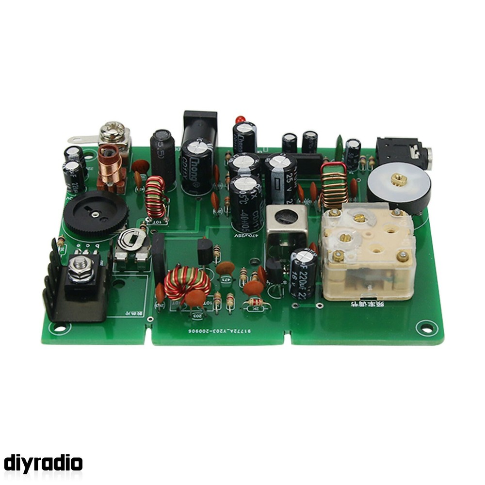 Micro-Power Medium Wave Transmitter Board Assembled For Testing Crystal Radio