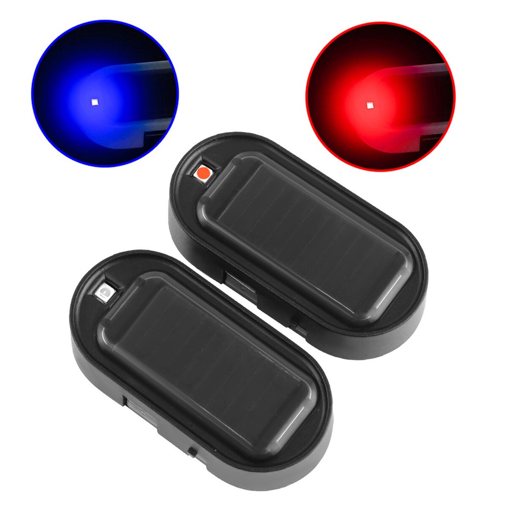 Car Alarm Warning Solar Flash LED Light Fake Security System Anti-theft Signa