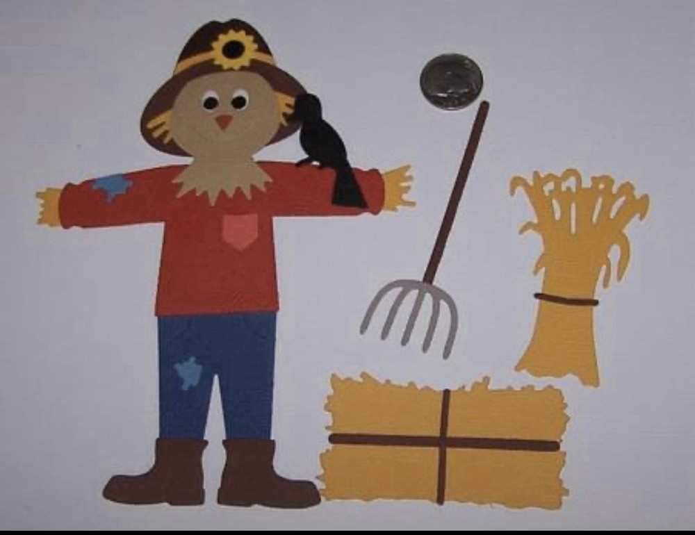 Scarecrow Die Cuts Paper Pieces Fall