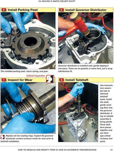 Rebuild & Modify Ford C4 And C6 Automatic Transmissions Manual Book