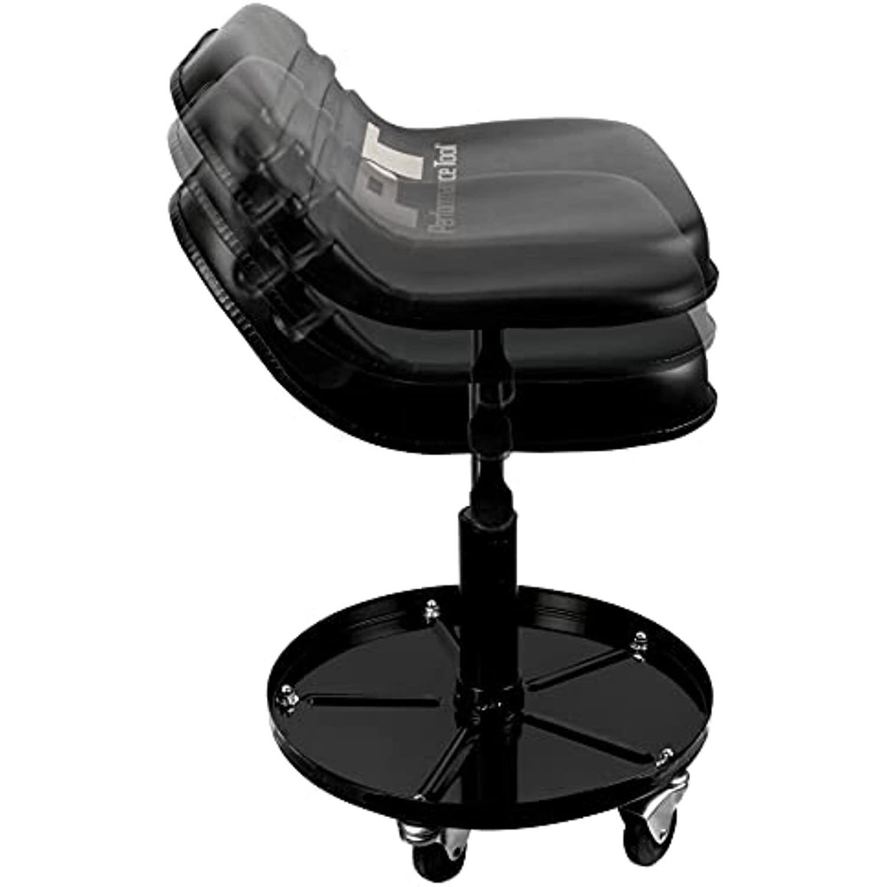 Performance Tool W85020 Tractor Creeper Rolling Work Seat with Storage Tray for