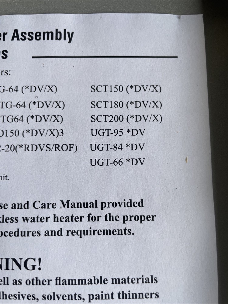 Rheem RTG20217XG Tankless Water Heater Pipe Cover Kit. FREE SHIPPING