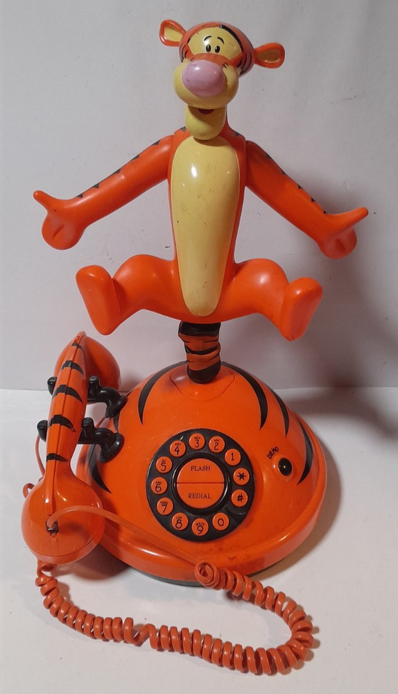 Disney Tigger Animated Telephone Corded Vintage-Untested