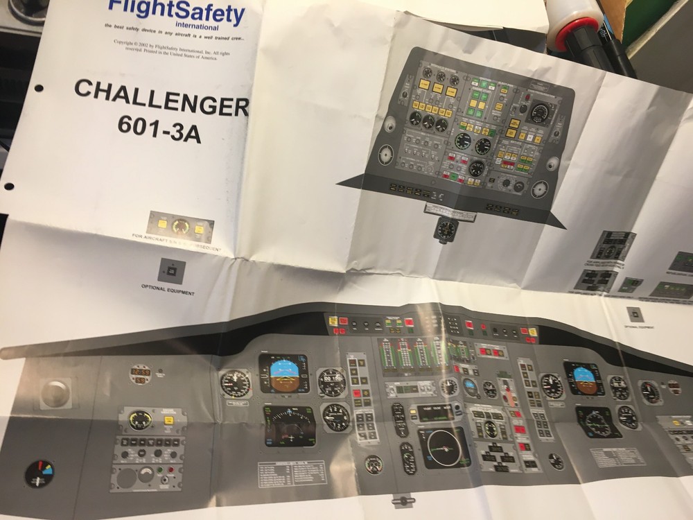 Challenger 601-3A Instrument Panel Posters