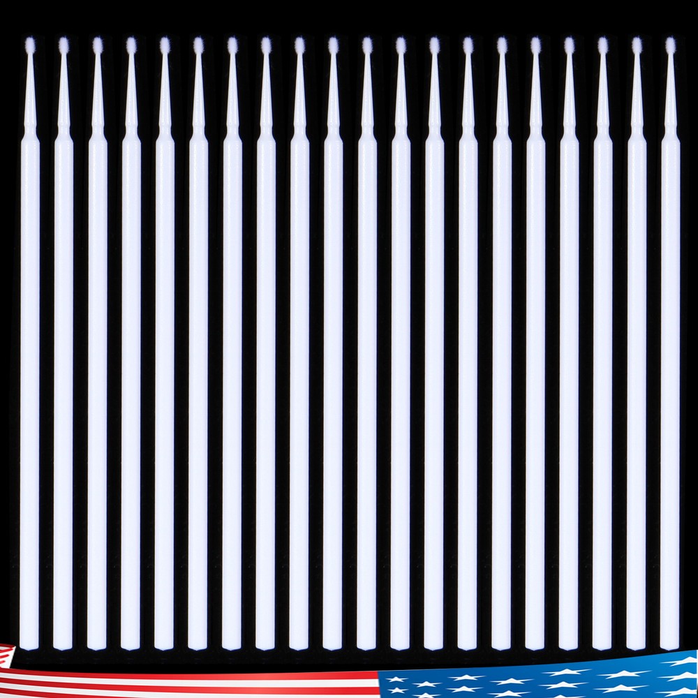 White Microbrush Micro Brush Applicator Tips 1.5mm PBX