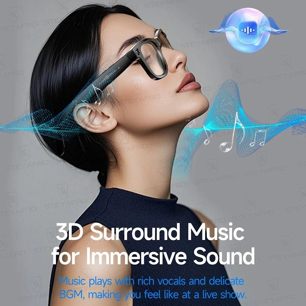 Video camera glasses with 8MP camera and bluetooth and microphone