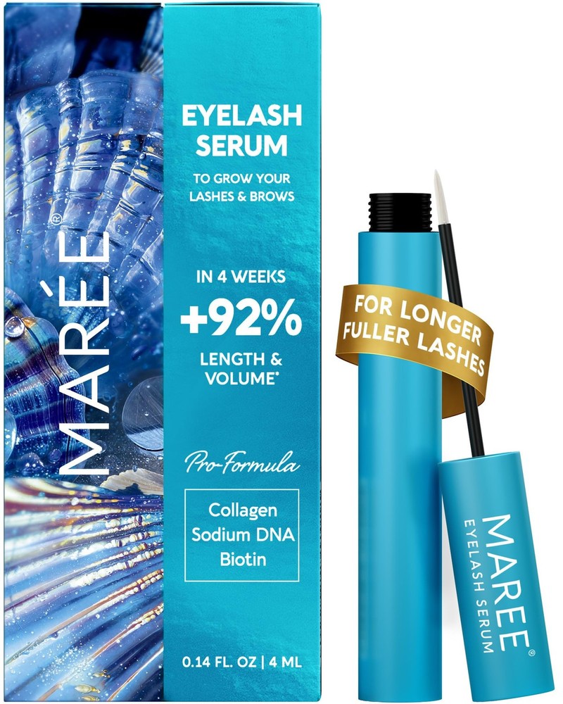 MAREE Eyelash & Brow Growth Serum - Natural, Fast-Acting, Gentle Formula