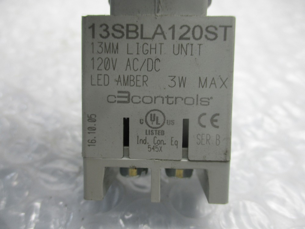 C3 CONTROLS 13SBLA120ST PILOT LIGHT AMBER NSNP