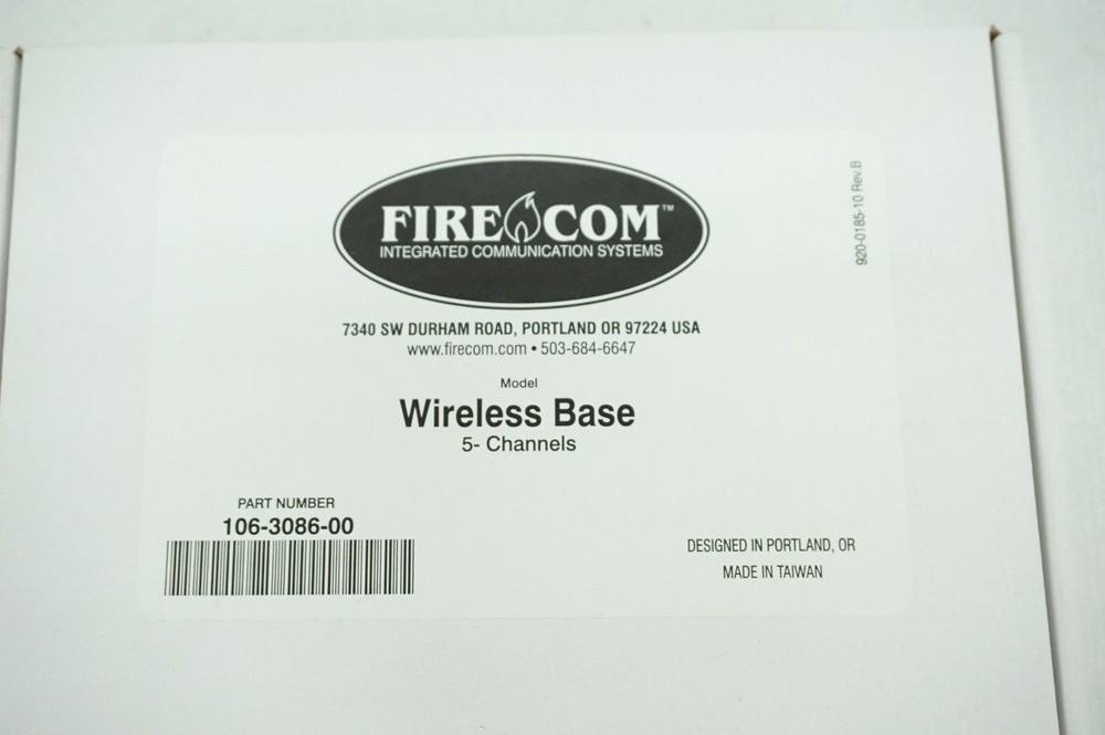 Firecom 106-3086-00 Wireless Base Station 5 Channels