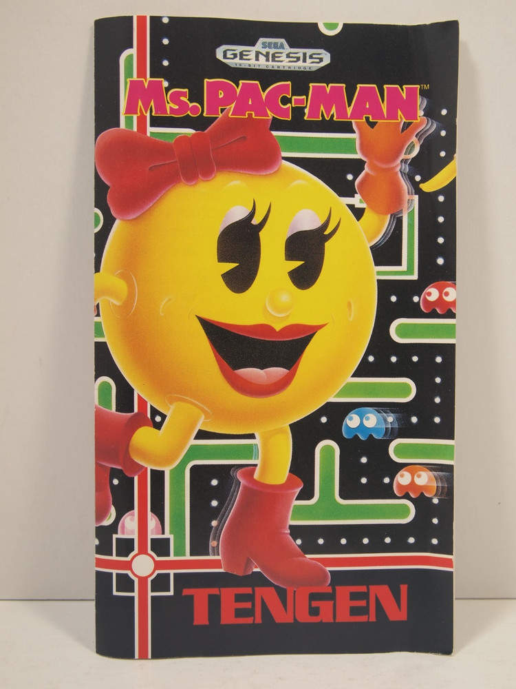 Ms. Pac-Man (SEGA Genesis) Authentic MANUAL ONLY