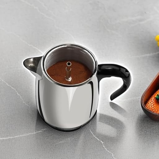 Electric Stainless Steel Coffee Percolator with Automatic Keep Warm Feature