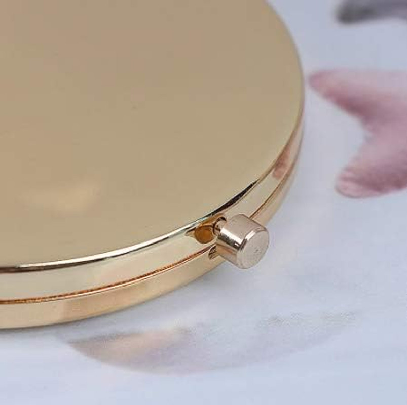 Magnifying Compact Mirror for Purses with 2 X 1X Magnification, Folding Mini Poc