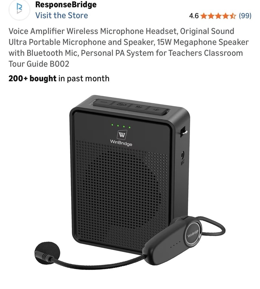 WINBRIDGE (B002) WIRELESS ORIGINAL VOICE AMPLIFIER