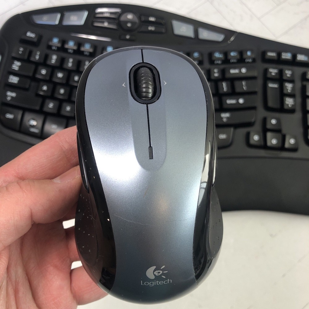 Logitech Wave Keyboard and Mouse Combo Y-RCP140 w Receiver Dongle