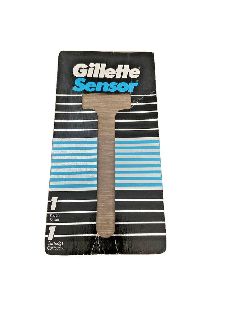 GILLETTE Sensor NON-Excel Razor Shaver Handle Cardboard Only