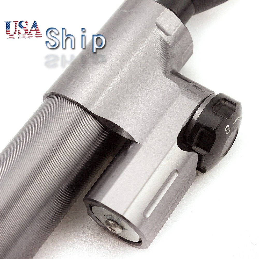 CNC Universal Motorcycles Steering Stabilizer Damper Linear Control Safety Grey
