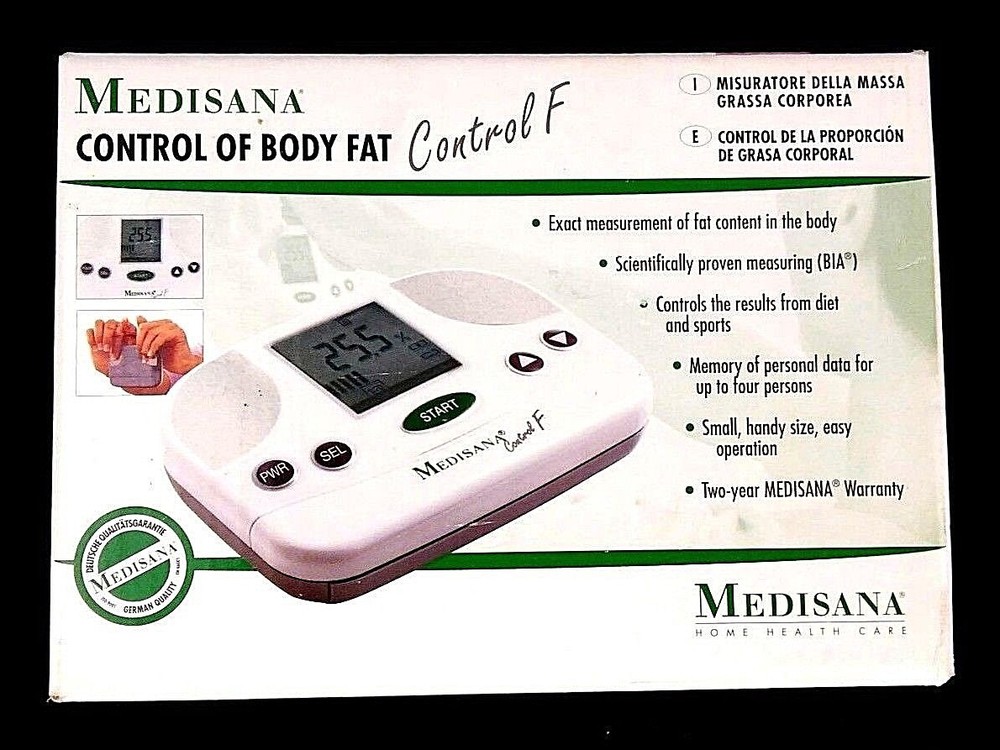 Medisana Control F Fat Analyzer Measure Fat Content Digital with Instructions