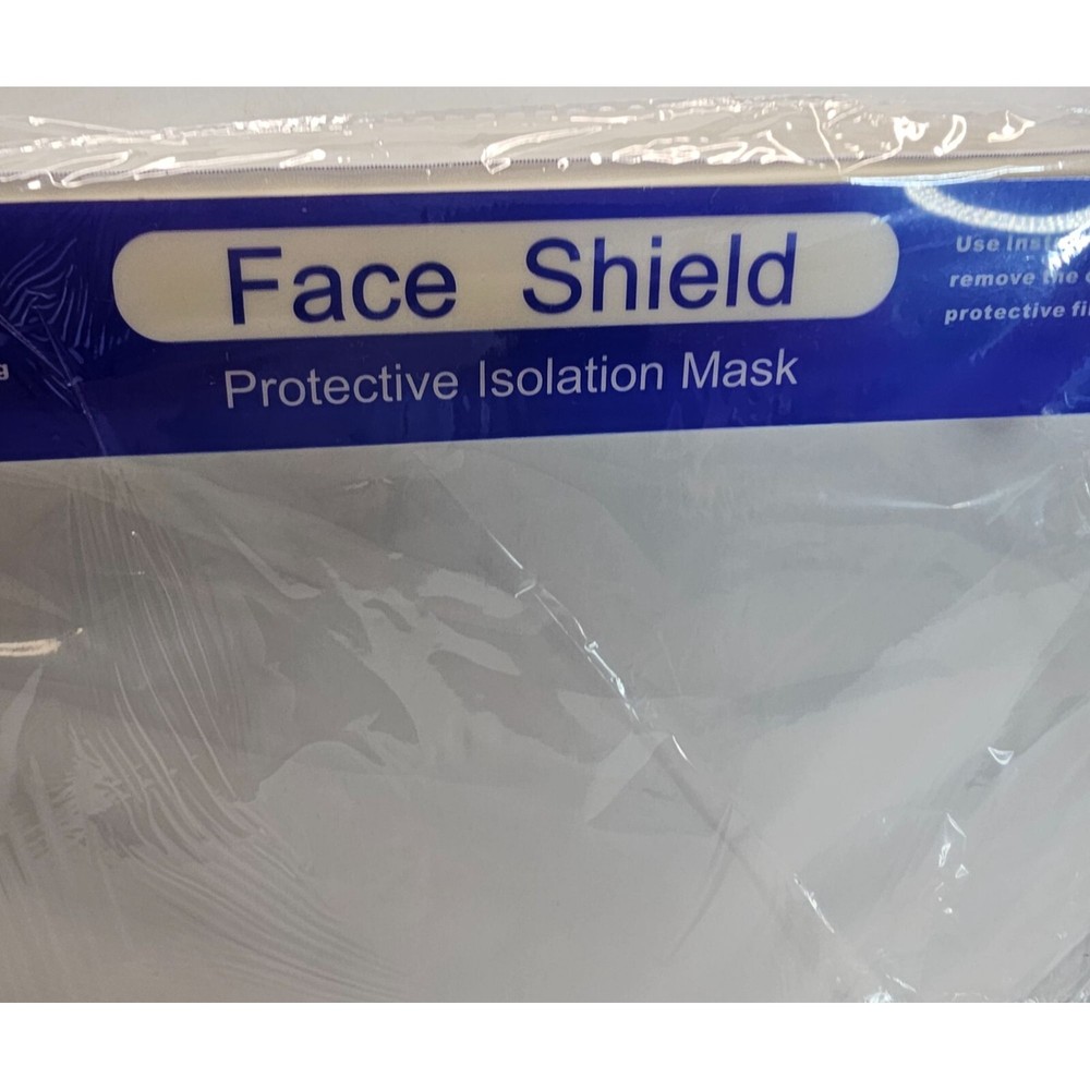 Face Shield Protective Isolation Mask 8.5x13" Clear Cover
