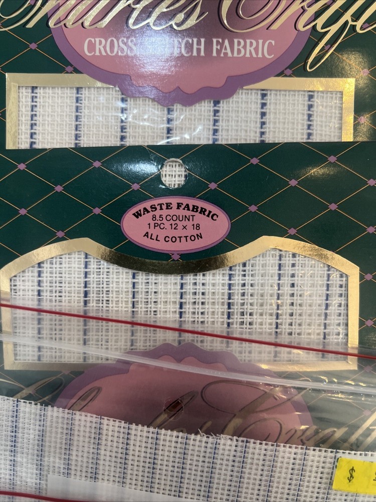 Charles Craft Cross Stitch Fabric Mixed 12 Pc Lot