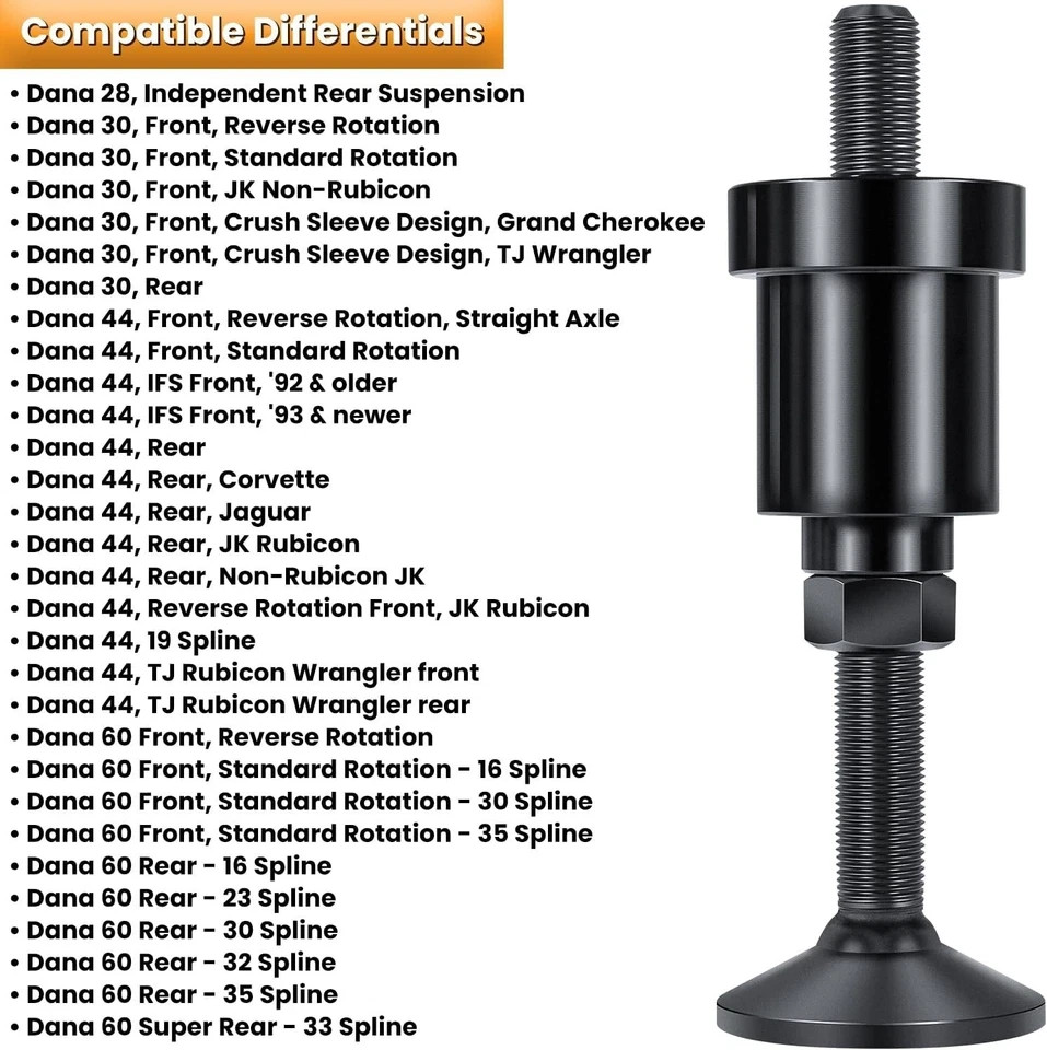 Inner Axle Side Seal Installation Tool For Dana 30/44/60 Front Differentials...
