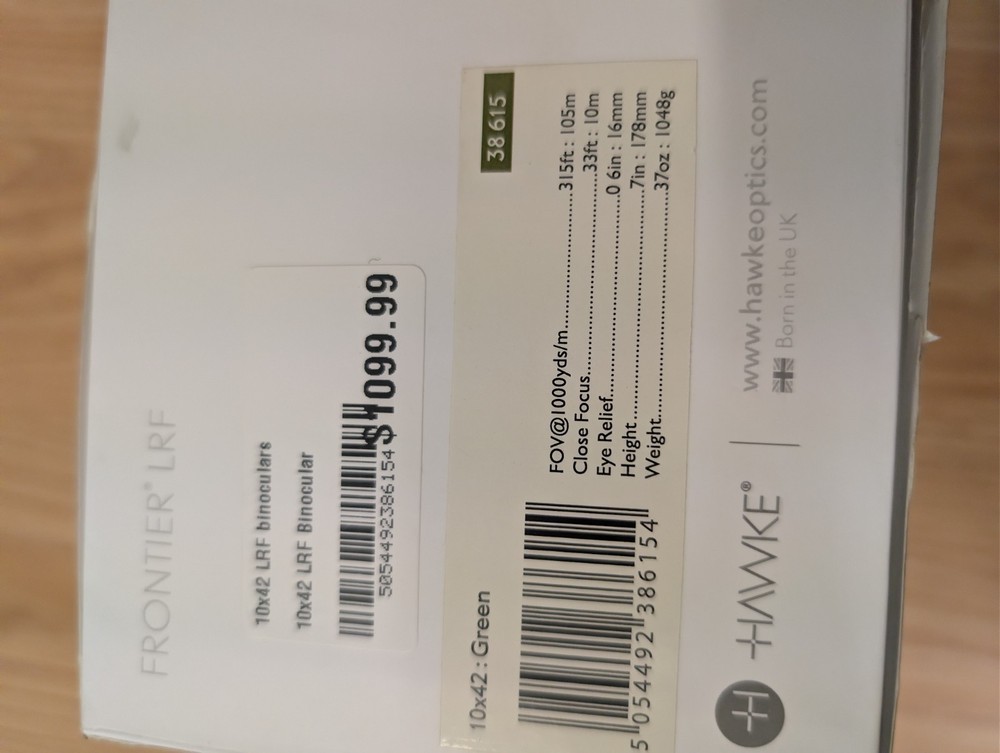 Hawke Frontier LRF Laser Range Finding Binoculars