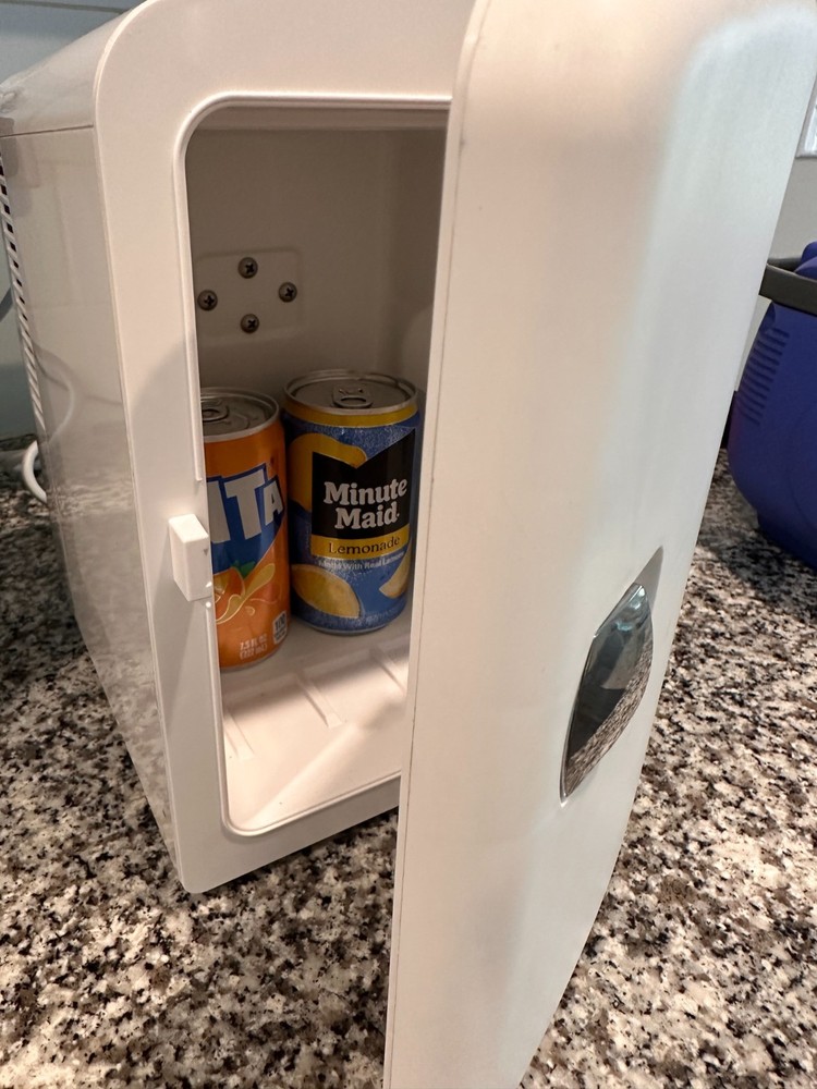 Mini Fridge Compact Portable Cooler Warmer AC Plug Small Refrigerator
