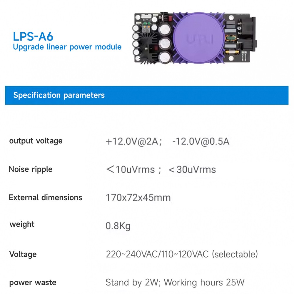 LPS-A6 Upgrade Linear Power Supply Module for Eversolo Digital Player DMP-A6