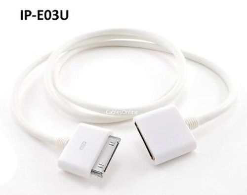3ft iPod/ iPhone Sync / Charger Dock Connector Extension w/ Audio/Video Support