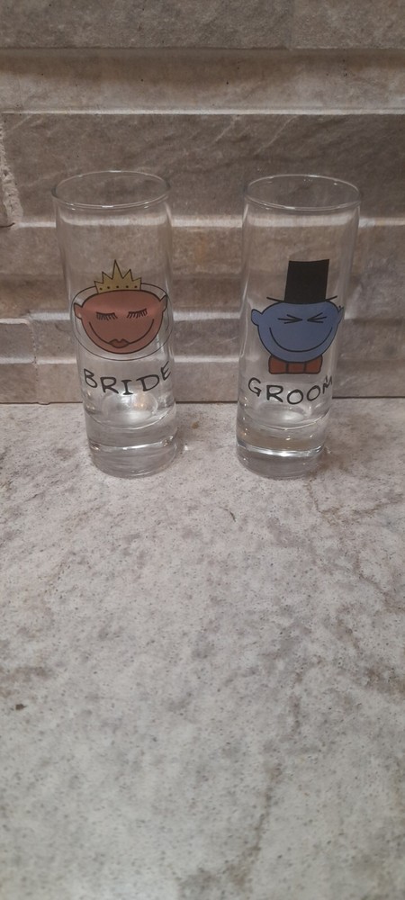 Bride And Groom Shots Glass