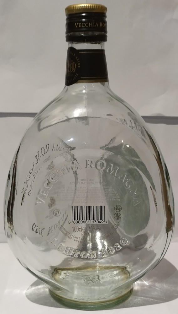 Jean Buton, Vecchia Romagna 100cl Empty Bottle